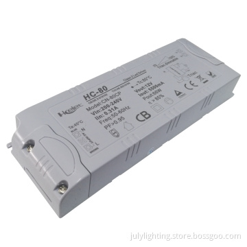 80w led driver 240v to 12v 24v led strip light power supply low voltage transformer